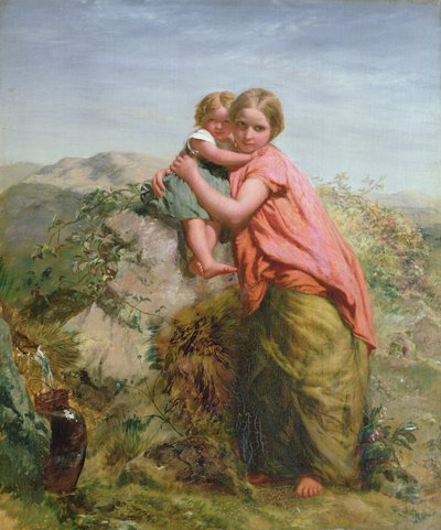 Welsh Peasant and Child by Paul Falconer Poole